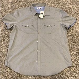 Calvin Klein short-sleeve button-down dress shirt